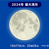 明日17日　10月の満月「ハンターズムーン」が今年最大の「スーパームーン」に