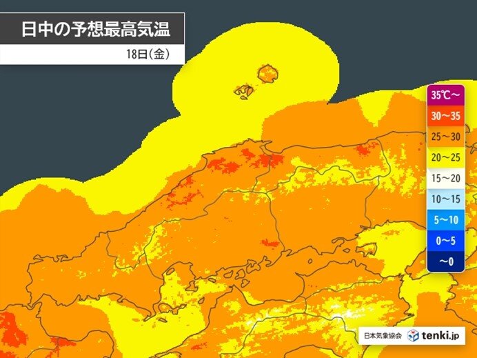 18日(金)　蒸し暑い　暑さ対策を心がけて