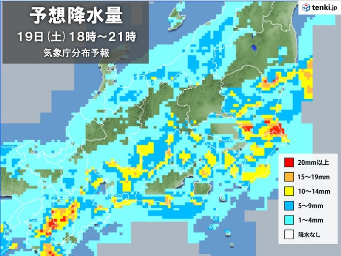 関東地方　午後は天気の急変と気温の急降下に注意　お出かけは傘と上着が必須