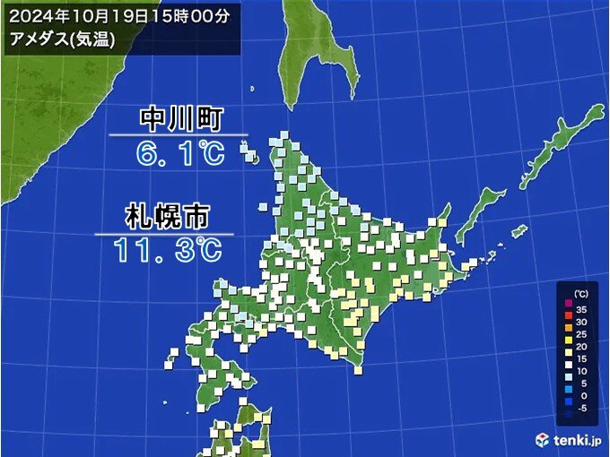 東京都心30℃以上を観測　今日の夏の暑さから一転　明日20日は晩秋の寒さへ_画像