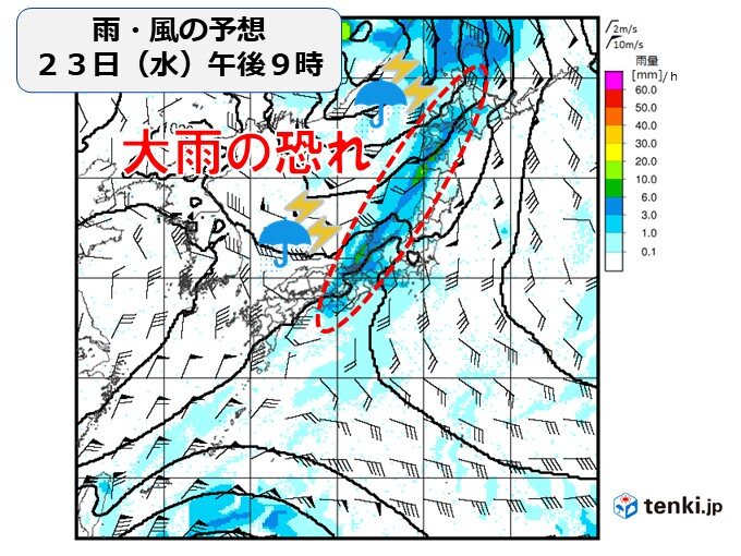 1週目21日～27日　天気は短い周期で変化　30℃に迫る日あり