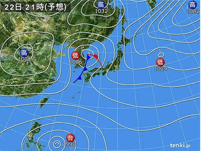 西日本　大気の状態が不安定