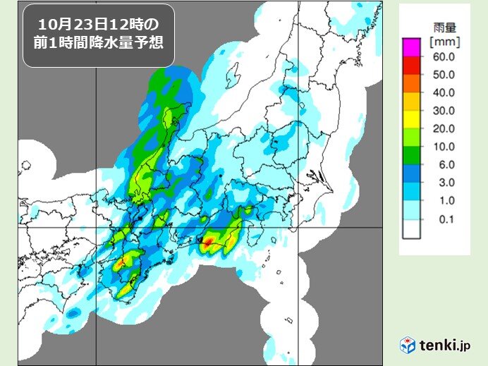 寒冷前線が通過　短時間強雨や落雷・突風などに注意