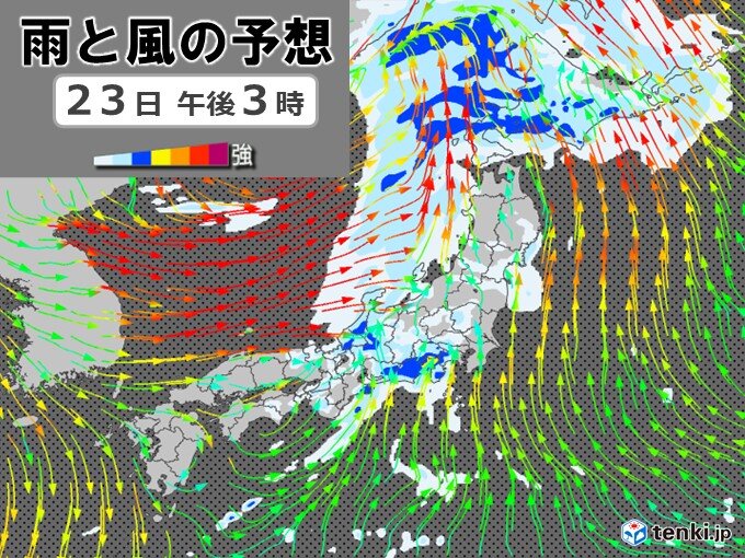 広く大気の状態が不安定　北海道は暴風警戒