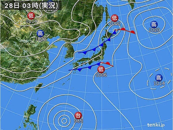 前線の影響で雨脚が強まる　北海道では雪も