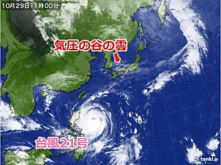 近畿　台風21号の影響で1日は前線活発化　2日は雨が強まる所も　3連休の天気は?