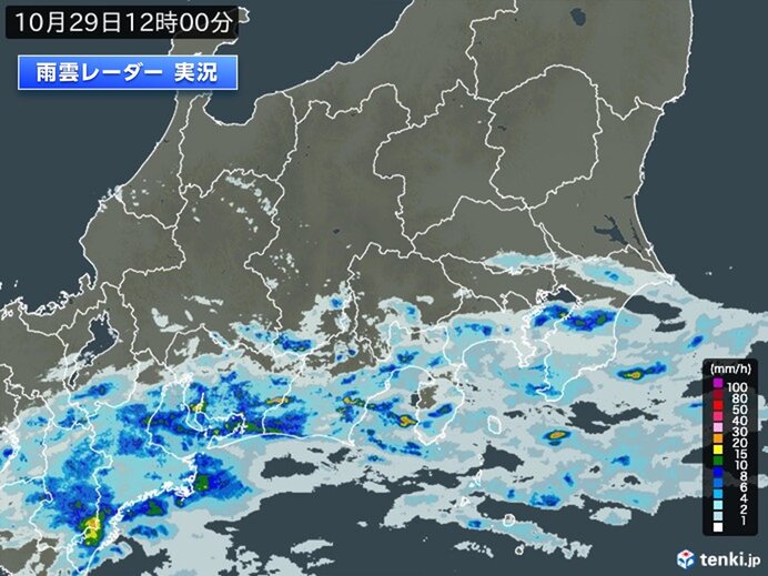 関東南部で雨　未明から気温ダウン