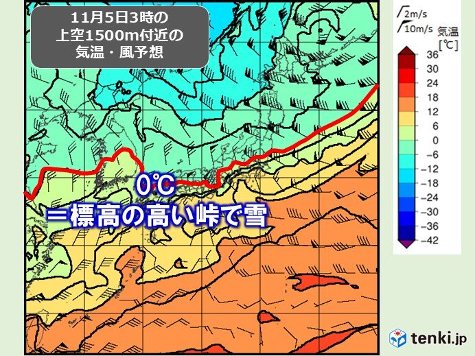 低気圧通過後は「冬型」　標高の高い峠で雪か