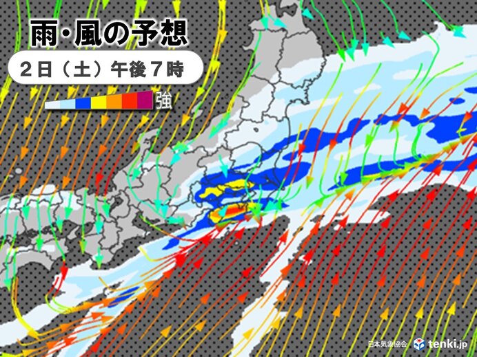 関東　夕方から急に雨・風強まる　道路冠水など警戒