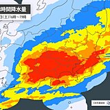 関東　大雨ピークは夕方～夜のはじめ頃　沿岸部では横殴りの雨も　道路の冠水など警戒