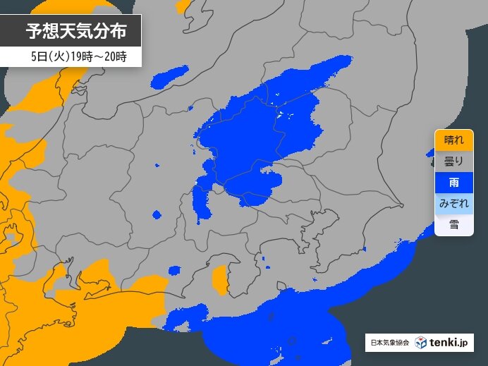 5日火曜　3連休明けは傘があると安心