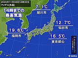 今日6日は日中もヒンヤリ　明日7日は全国的に今季一番の冷え込みに