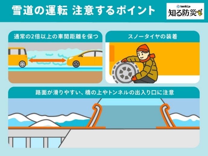 雪道の運転　注意するポイントは?