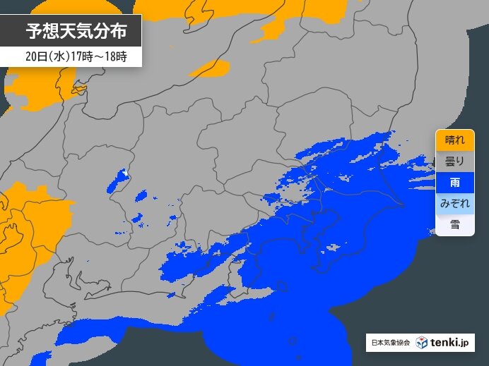 南部を中心に冷たい雨　お出かけには傘を