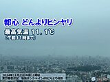 東京都心　今日21日もヒンヤリ　午後は雨が上がり気温上昇へ　来週にかけて寒暖差大