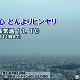 東京都心　今日21日もヒンヤリ　午後は雨が上がり気温上昇へ　来週にかけて寒暖差大