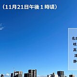 暖かい日は長く続かず　週末は師走並みの寒さに　東海の週間天気