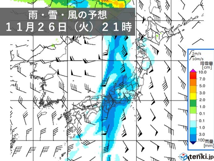 来週は晴れる日が多いが　26日(火)～27日(水)は雨・風強まる