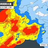 今日26日　東海　今夜は交通の乱れに注意　土砂降りの雨や激しい突風、落雷の恐れも