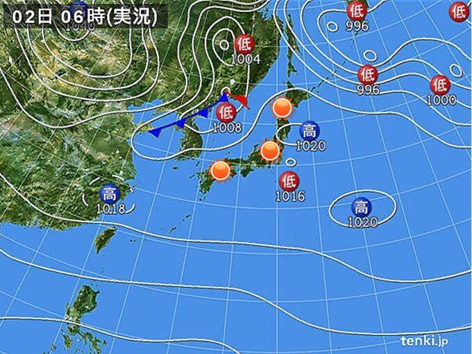 日本海側でも　日差しがたっぷり