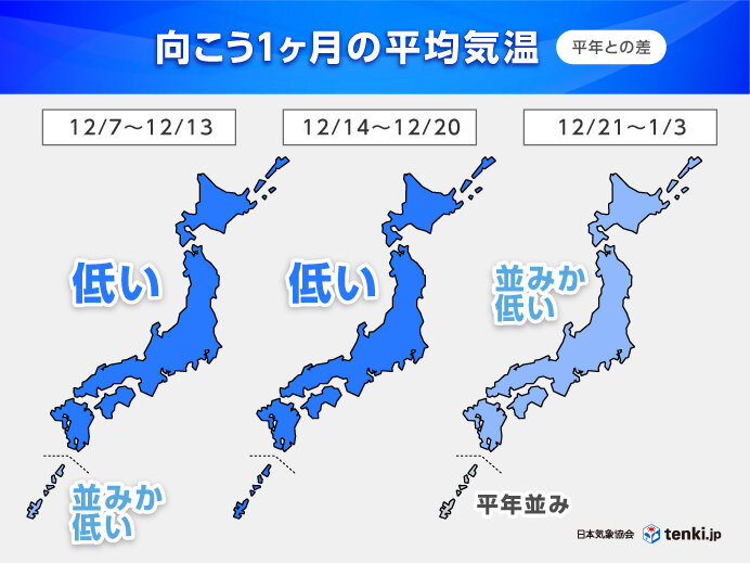 これまでと一転、急に厳しい寒さへ