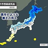 8日　全国的に寒さ続く　真冬並みの所も　冷たい北風が強まる　しっかり防寒を