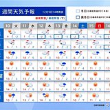 14日頃は関東の山沿いでも警報級の大雪に　北海道や東北の日本海側は連日の雪