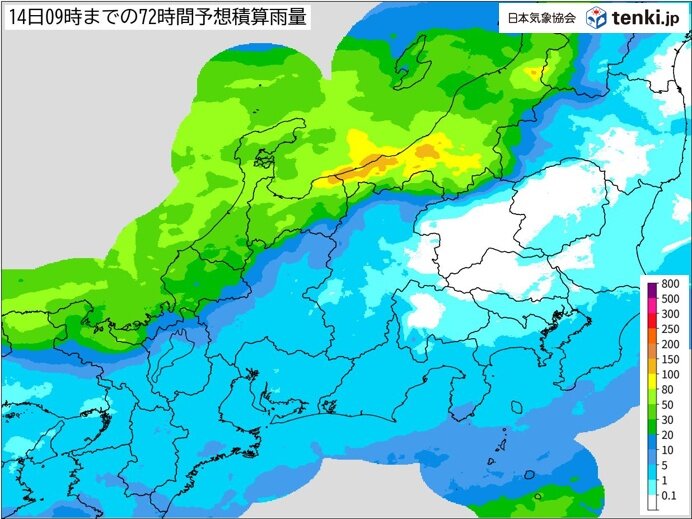 週末にかけても雨量が増え、危険度が高まる恐れ