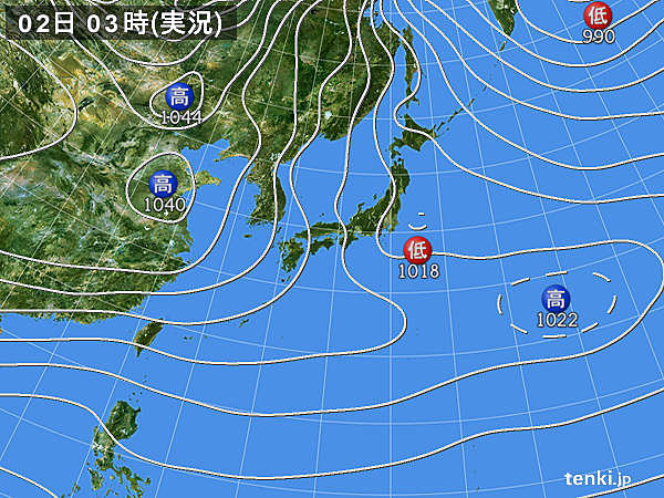 2日 　北風吹いて積雪まだ増える　台風は