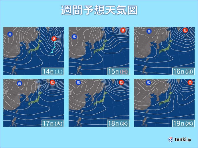 14日～15日は九州北部の平野部は初雪の可能性も　山沿いはうっすら積雪