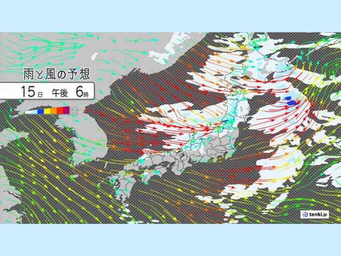 北日本は太平洋側でも雪