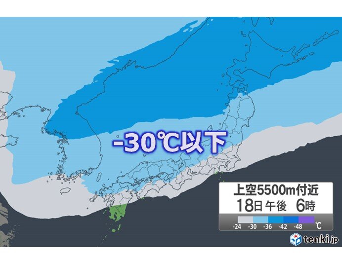 強い寒気と大雨や大雪を降らせる収束帯が南下