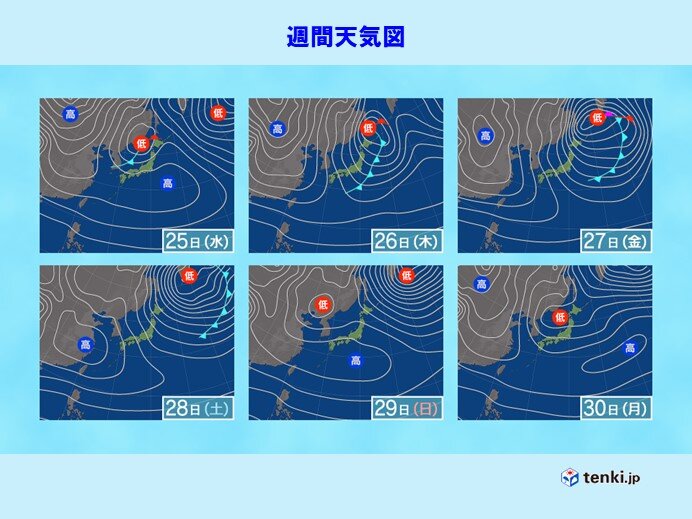 年内の厳しい寒さはあと1回　その後は暖かな年の瀬に