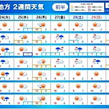 年始にかけて近畿には断続的に強い寒気が流入　交通機関への影響に注意　2週間天気