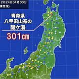 全国で今シーズン初　積雪3メートル以上　青森県の酸ケ湯は12月1位の記録も更新