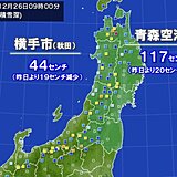 26日朝　日本海側で雪解け進む　融雪による注意点は?