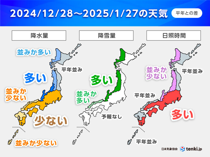 日本海側は更なる積雪注意　太平洋側は乾燥・晴天