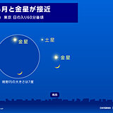 地球照を伴った細い月と金星が接近　今日3日の夕方から夜は南西の空に注目!