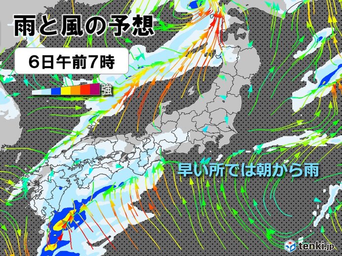 明日6日は広い範囲で雨　今週後半は厳しい寒さと大雪に注意　東海の2週間天気