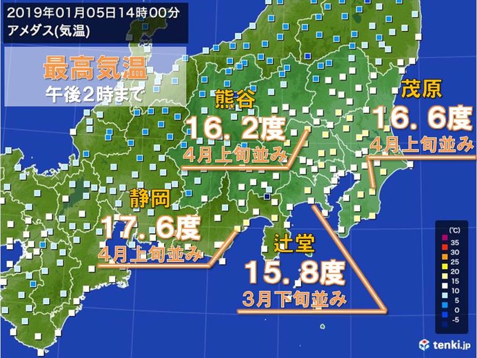 桜の咲く頃の陽気も
