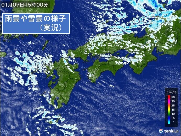 今日7日(火)日本海側を中心に雪が降り　厳しい寒さに