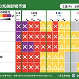 明日10日朝にかけ強烈寒気ピーク　交通リスク大　時間に余裕を　11日も雪の影響