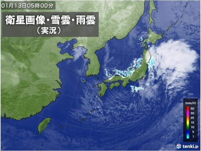 日本海側　昼頃まで雪や雨