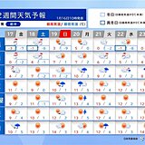 20日は太平洋側も雨　21日から寒さ和らぐ　少量の花粉が飛ぶ所も　2週間天気