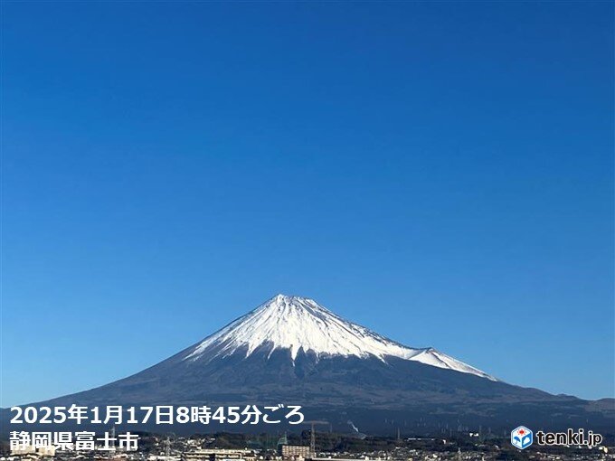 太平洋側　空気がカラカラ