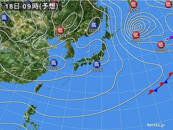 18日(土)朝　東京では氷が張るくらいの冷え込み