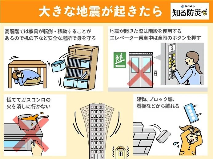 大きな地震が起きたら