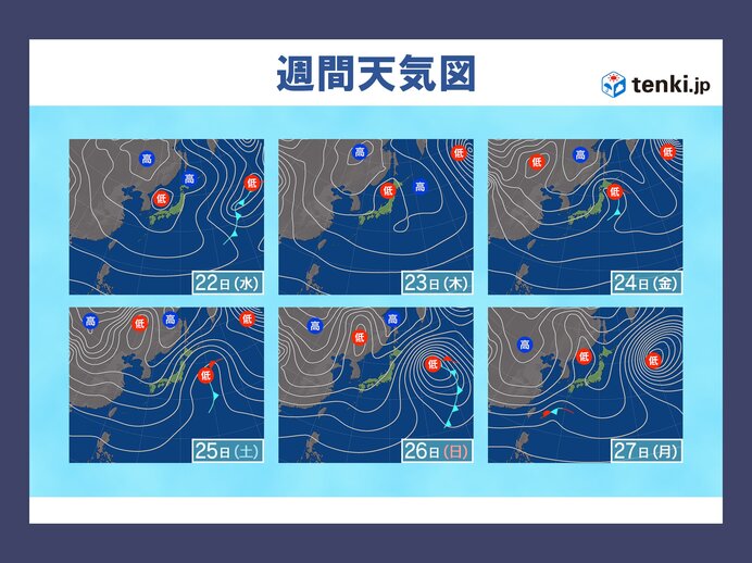 21日～27日　高温傾向で雪どけ進む　落雪や雪崩に注意