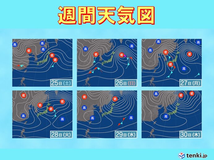 24日まで3月並みの暖かさ　25日は北風が冷たい