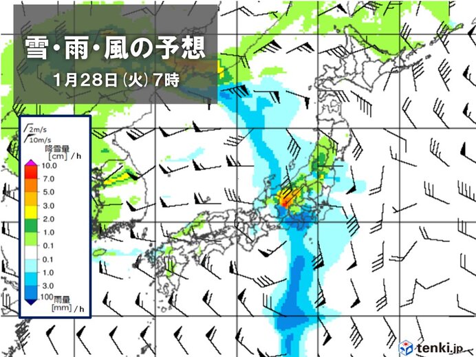 27日～28日は雨や風が強まる　西から次第に寒気